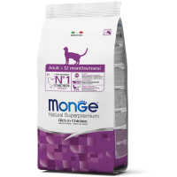 Сухой корм для кошек Monge (Монж) cat Adult с курицей 1.5 кг