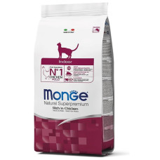 Сухий корм для домашніх кішок Monge (Монж) cat Indoor з куркою 400 гр