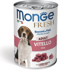 Влажный корм для собак Monge (Монж) dog Fresh кусочки в паштете, телятина 400 гр