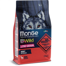 Сухий корм для собак Monge (Монж) BWild Low Grain оленина 15 кг