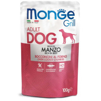 Вологий корм для собак Monge (Монж) dog GRILL з яловичиною 100гр*24шт
