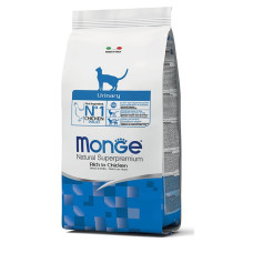 Сухий корм для кішок при сечокам'яній хворобі Monge (Монж) cat Urinary з куркою 400 гр