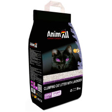 Бентонітовий наповнювач AnimAll з ароматом лаванди, для котів, 5 кг