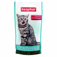 Лакомство подушечки для чистки зубов котов Cat-A-Dent Bits Beaphar, 35 г