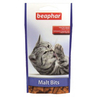 Ласощі смачні і корисні подушечки з мальт-пастою для котів Malt Bits Beaphar, 35 г