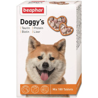 Лакомство витаминизированные Beaphar (Беафар) Doggys Mix Taurin + Protein + Liver - для собак 180 шт