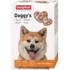 Ласощі вітамінізовані Beaphar (Беафар) Doggys Mix Taurin + Protein + Liver - для собак 180 шт
