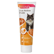 Подвійна мультивітамінна паста для котів Beaphar Duo Active Pasta for Cats для здоров'я кишківника 100 г