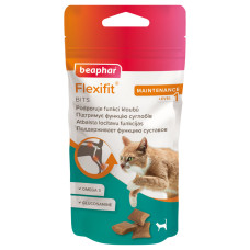 Лакомство-подушки с глюкозамином Beaphar Flexifit Bits – для поддержания здоровья суставов у котов 35 г