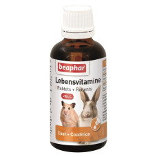 Мульти-вітамінна кормова добавка для гризунів та кроликів Beaphar Lebensvitamine 50 мл