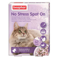 Успокаивающие капли Антистресс Beaphar (Беафар) No Stress Spot On - для котов, 3 пипетки