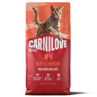 Сухой корм для котов Carnilove Active Sterilised 2 кг - говядина и оленина