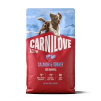 Сухой корм для щенков Carnilove Active Puppy 4 кг - лосось и индейка
