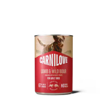 Вологий корм для собак Carnilove Lamb & Wild Boar паштет з ягням і кабаном 400 г