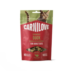 Ласощі для котів Carnilove Crunchy Snack Adult 50 г - качка та малина