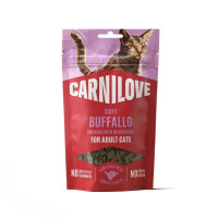 Лакомство для кошек Carnilove Soft Snack Adult 50 г - буйвол и голубика