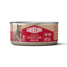 Вологий корм для котів Carnilove Adult Pate 100 г - курка та ягня