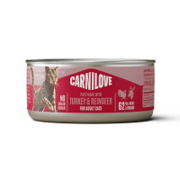 Влажный корм для кошек Carnilove Adult Pate 100 г - индейка и северный олень