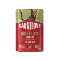 Влажный корм для кошек Carnilove Adult Gravy 85 г - утка и кошачья мята