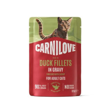 Вологий корм для котів Carnilove Adult Gravy 85 г - качка та котяча м'ята