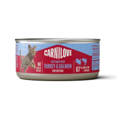 Вологий корм для кошенят Carnilove Kittens Pate 100 г - індичка та лосось