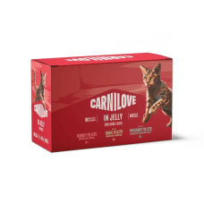 Вологий корм для котів Carnilove Multipack Jelly Adult 12 шт x 85 г