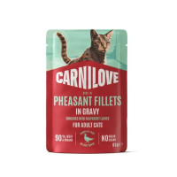 Влажный корм для кошек Carnilove Adult Gravy 85 г - фазан и листья малины