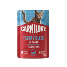 Вологий корм для котів Carnilove Adult Gravy 85 г - форель та ехінацея