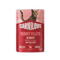 Влажный корм для кошек Carnilove Adult Gravy 85 г - индейка и валериана