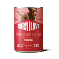 Влажный корм для собак Carnilove Adult Pate индейка, оленина и дикий кабан 400 г