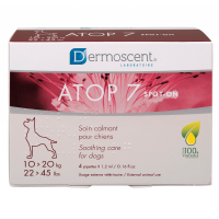Dermoscent ATOP 7 spot-on для котів та собак – подразнення, суха шкіра, атопія, 4 піпетки*1.2 мл