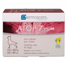 Dermoscent ATOP 7 spot-on для котів та собак – подразнення, суха шкіра, атопія, 4 піпетки*1.2 мл