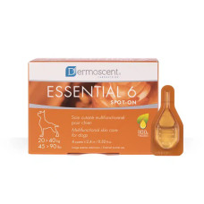 Краплі Dermoscent Essential 6 spot-on для шкіри та шерсті собак 20-40 кг, 4 піпетки