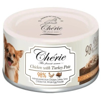 Влажный корм Cherie Dog Pate Chicken with Turkey - куриный паштет с индейкой для собак 80 г
