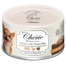 Вологий корм Cherie Dog Pate Chicken with Turkey - курячий паштет з індичкою для собак 80 г