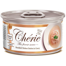 Вологий корм Cherie д/котів з куркою в соусі 80g