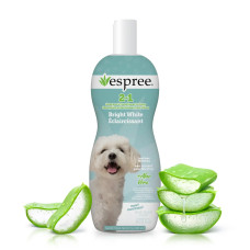 Шампунь-кондиціонер для світлих собак ESPREE Bright White Dog Shampoo&Conditioner 2in1 591 мл