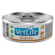 Вологий корм Farmina Vet Life Diabetic для кішок контроль рівня глюкози в крові у разі цукрового діабету 85 г