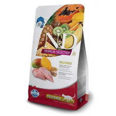 Низькозерновий сухий корм Farmina N&D Tropical Selection для стерилізованих кішок, з куркою та тропічними фруктами, 1,5 кг