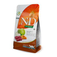 Беззерновой сухой корм Farmina N&D Cat Pumpkin Venison & Apple для взрослых кошек, с тыквой, олениной и яблоком, 1.5 кг