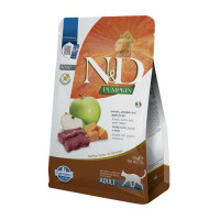 Беззерновой сухой корм Farmina N&D Cat Pumpkin Venison & Apple для взрослых кошек, с тыквой, олениной и яблоком, 300 г