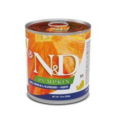 Вологий корм Farmina N&D Pumpkin Grain Free Puppy Lamb & Blueberry для цуценят з ягням 285 г