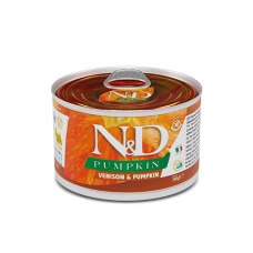 Вологий корм Farmina N&D Grain Free Mini Adult Venison & Pumpkin з олениною для дрібних порід собак, 140 г