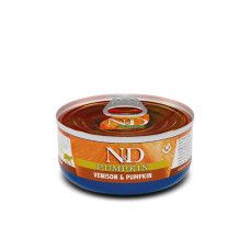 Вологий корм Farmina N&D Cat Pumpkin & Venison з олениною та гарбузом для котів 70 г