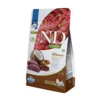 Сухой корм Farmina Quinoa Dog Skin & Coat для мелких пород собак, с пищевой непереносимостью, с олениной и кокосом, 2.5 кг