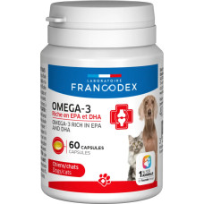Омега-3 Laboratoire Francodex капсули для котів і собак, 60 капсул