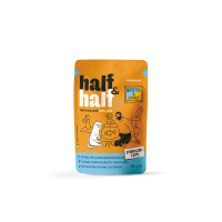 Влажный корм для котов Half&Half Sterilized pouch 22шт*85 г - белая рыба и морковь в соусе