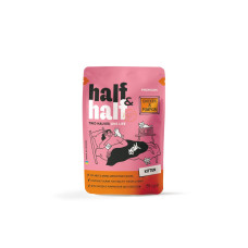 Вологий корм для кошенят Half&Half Kitten pouch 24 шт*85 г - курка та гарбуз в соусі