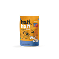 Влажный корм для котов Half&Half Sterilized pouch 22шт*85 г - кролик и яблоко в желе