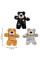 Купить Игрушка для котов KONG Cat Softies Patchwork Bear мишка в ассортименте